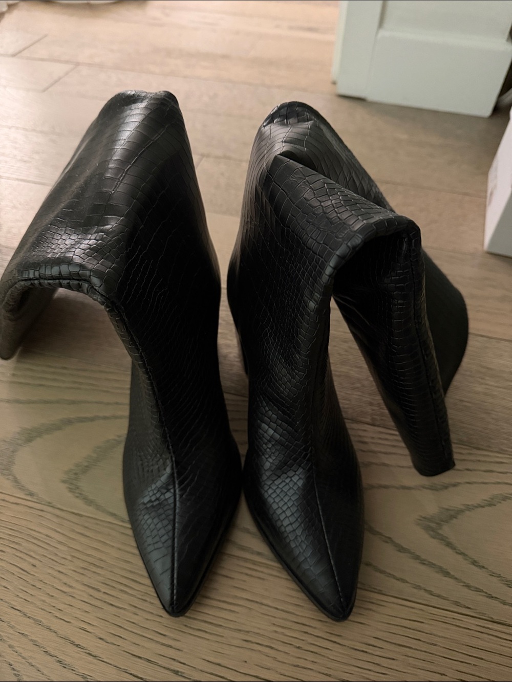 Black Schutz CrocWomen's Boots